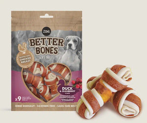 Zeus Better Bones Duck & Cranberry Wrap Bones 24Pk