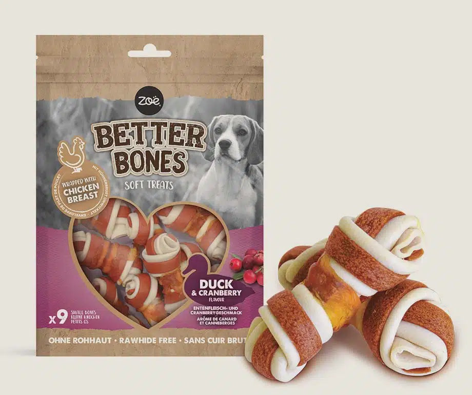 Zeus Better Bones Duck & Cranberry Wrap Bones 24Pk