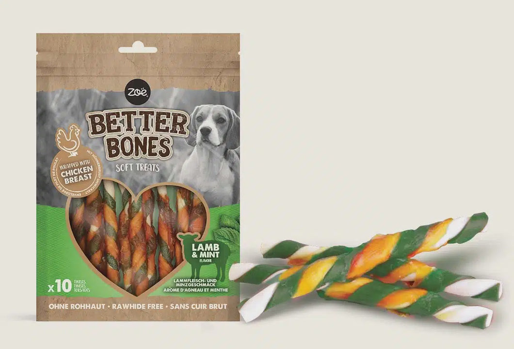 Zeus Better Bones Lamb & Mint Wrap Twists 27Pk