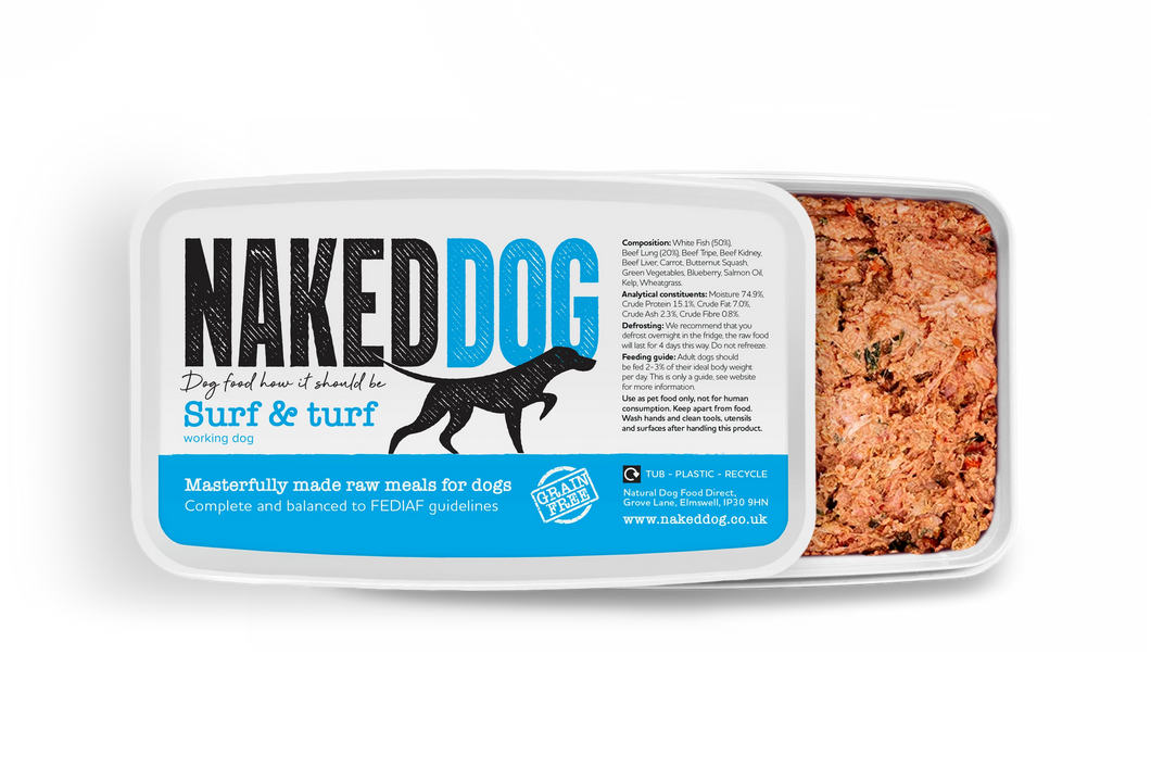 NAKEDDOG Original Surf & Turf 2x500g