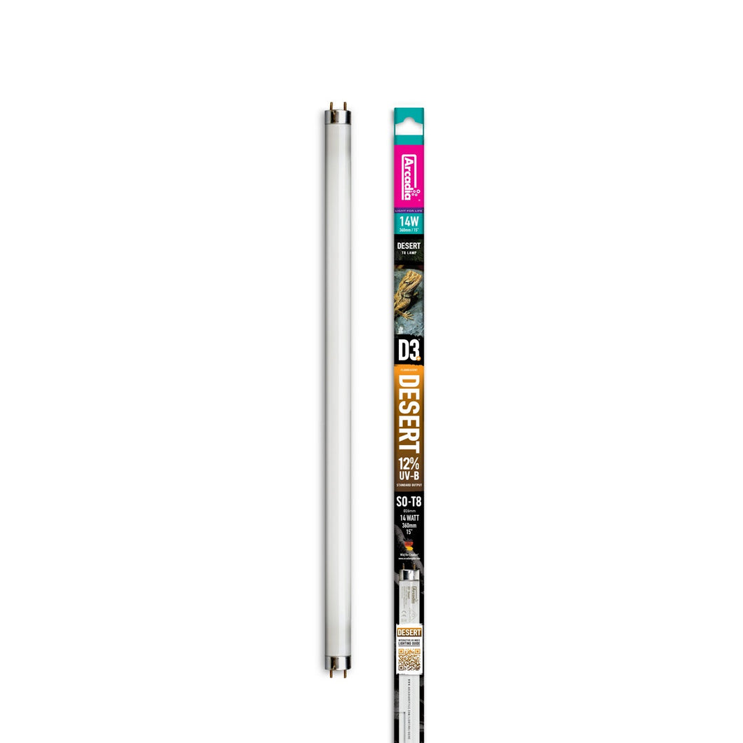 Arcadia D3+ Reptile Lamp, 12% UVB, 90cm (36