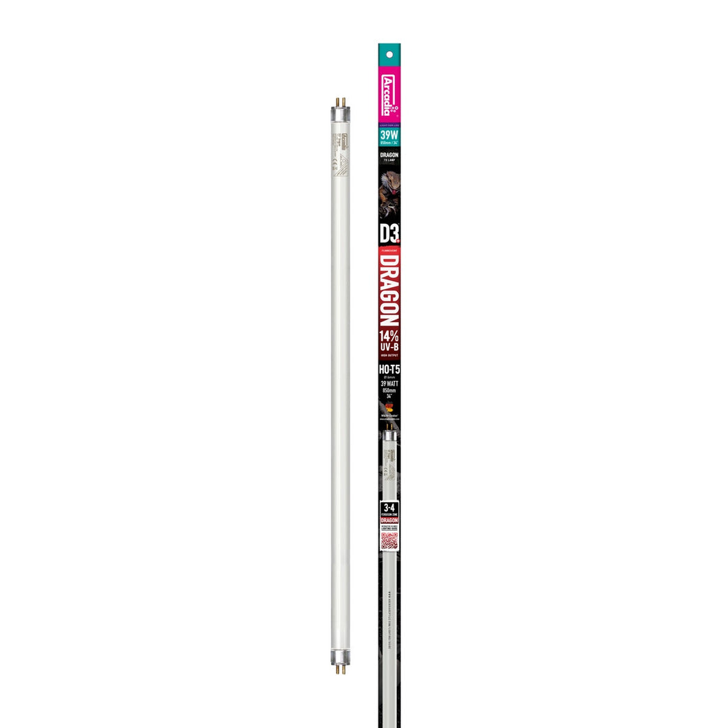 Arcadia D3+ Dragon T5 Lamp, 14% UVB, 86.5cm (34