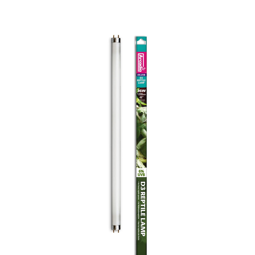 Arcadia D3 Reptile Lamp, 6% UVB, 120cm (48