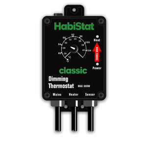 HabiStat Dimming Thermostat, High Range, Black, 600 Watt