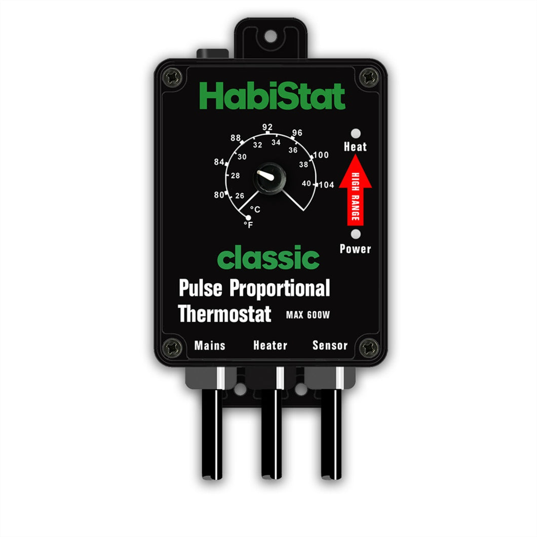 HabiStat Pulse Thermostat, High Range, Black, 600 Watt